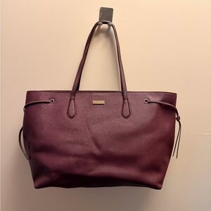 Kate Spade Deep Burgundy Tote Bag